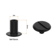 thumbnail image 2 of Uxcell 30 juegos de tornillos Chicago M4 x 6mm, tornillos de cabeza ranurada de metal para cuero, negro, 2 of 6