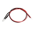 thumbnail image 3 of Luz LED preconectada, DC 3-5V 20mA - Bombilla de 3 mm rosa preconectada (20 piezas), 3 of 4