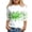 1-L1075, variant on WOYY Girls St. Patrick's Day T-Shirt 3/4 Sleeve Crew Neck T Shirt Casual Tee, Sizes 3-13