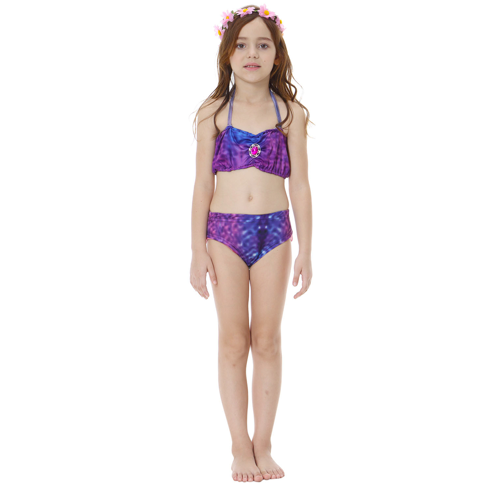 Gesikai01 6PCS Girls Swimsuits Mermaid for Swimming Mermaid Costume Bathing Bikini Set for Girls Birthday Gift 3-12 Years