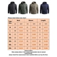 thumbnail image 2 of Gomelly Men's Coat Hooded Outwear Solid Color Jacket Men Breathable Casual Windbreaker Long Sleeve Navy Blue XL, 2 of 2
