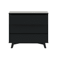 thumbnail image 5 of Max & Lily Solid Wood Scandinavian 3 Drawer Dresser, Black, 5 of 8