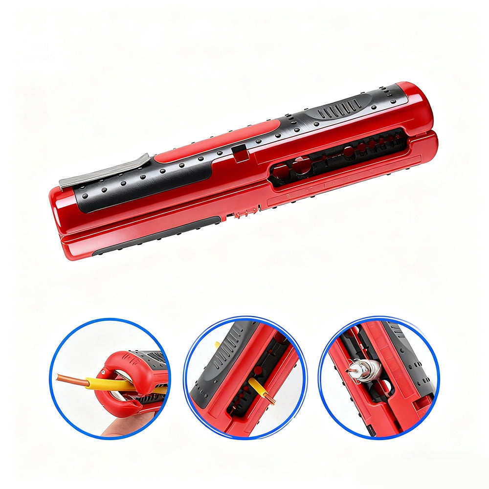 Wire Stripper Multi-Functional Electrician Cable Dismantling Stripper Crimper 8-13mm Low-Voltage Round Cable Hand Stripping Tool
