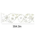 thumbnail image 2 of Jwshufel Snowflake Wired Ribbon Christmas Tree Gift Wrapping Premium Polyester Flexible Edges Easy Shaping Suit Tree Decorations Gift Packaging Home Decor Festive 354.3In Gold, 2 of 5