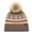 Beige Orange, variant on CC Southwest Aztec Western Print Women Teen or Kids Beanie Hats