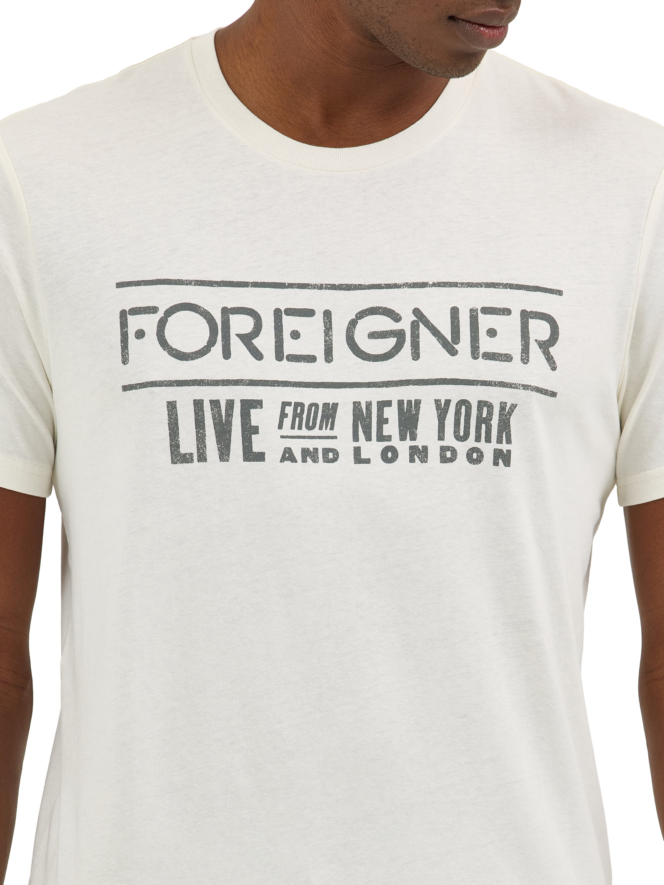 Wrangler® Men's Short Sleeve Foreigner Graphic Band Tee, Sizes S-3XL