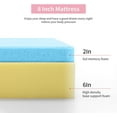 thumbnail image 3 of FDW Full 8 Inch Medium-Firm Gel Memory Foam Mattress, CertiPUR-US Certified, in a Box, Bamboo Charcoal Infused, 3 of 7