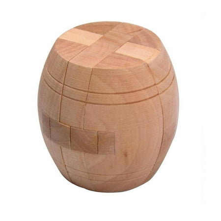 Wooden Cube Intelligent Puzzle Brain Teaser Puzzles Mingsuo Luban Lock