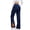 Blue, variant on Women's Fleece Lined Flare Pants High Waisted Warm Thermal Bootcut Leggings For Winter Travel Black