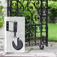 thumbnail image 1 of Rueda giratoria para puerta de valla, puerta residencial giratoria de 360 grados, fácil instalación para marcos de valla de jardín, rueda giratoria 5 pulgadas negro, 1 of 8