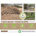 thumbnail image 3 of Dirt Locker Erosion Control Hillside Planters, 10-Pack-Brown—DIY-Raised Garden Bed Terracing Kit for Mild Slopes, 10°-24°-Geogrid Water Retention Planting Stabilizer-Retaining Wall Compatible, 3 of 7