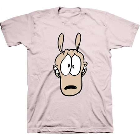 Mens Nickelodeon CatDog Shirt - Retro Nick Cat Dog tee - Classic Nick Graphic T-Shirt (Soft Pink, XX-Large)