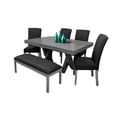 thumbnail image 1 of Antecomedor 4 Sillas 1 Banca Kessa Muebles Master, 1 of 2