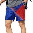 thumbnail image 3 of LEKWK Mens Shorts Drawstring Lightweight Elastic Waist Shorts with Pockets Mid Rise Loose Fit Bermuda Shorts Casual Lounge Beach Vacation Everyday Wear Brown M, 3 of 7