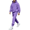 thumbnail image 4 of Ceisia Men's Loose Fit Hooded Sweatshirt & Jogger Pants Set | Casual Warm Two-Piece Tracksuit Gifts, 4 of 5