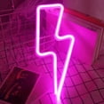 thumbnail image 2 of Lightning Bolt Neon Signs-led Signs For Wall Decor Usb Or Battery Led Lightning Bolt Light With On/off Switch, Lightning Neon Sign For Wall Decor, Gam, 2 of 5