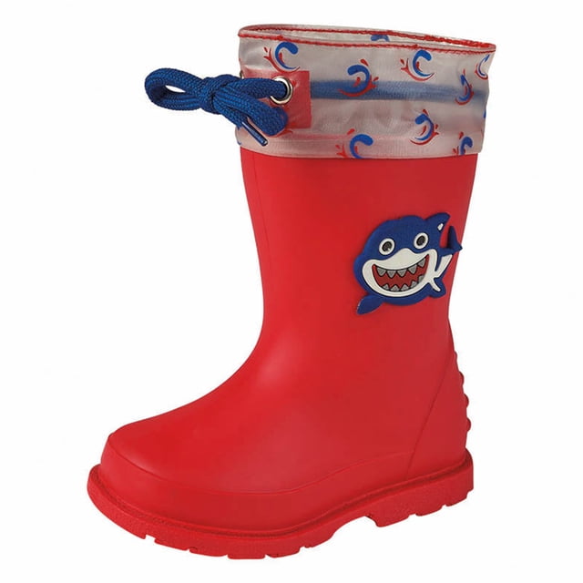 Bota de lluvia Niño CASTALIA 520-52 Rojo Detalle Tiburon