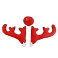 thumbnail image 2 of Kit de Rennes, Décoration de Bois de Renne de Voiture Confortable Rouge 2 Bois pour la Maison, 2 of 8