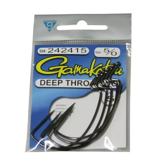 Gamakatsu Worm 329 Hanger SF Hooks | No. 8, 5-Pack | Weedless Bass Fishing Hooks