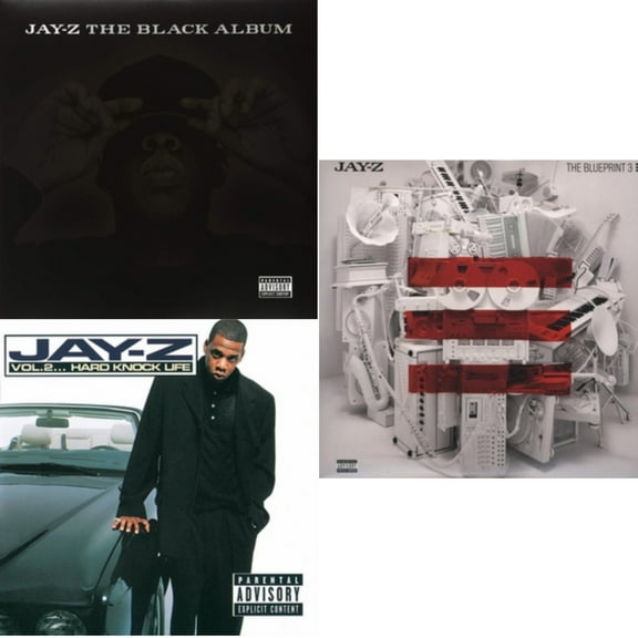 Black Album & Vol. 2 Hard Knock Life (X) & Blueprint 3 (Exp) [LP Vinyl Bundle]