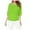 Green, variant on Plus Top V Neck Sleeve Batwing Loose T Shirt Fashion Size Fold Hem Women Solid Plus Size Tops