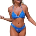 thumbnail image 2 of Neewe Women High Waisted Bikini Sets Tummy Control Swimsuits Two Piece Drawstring Bathing Suit, 2 of 7