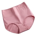 thumbnail image 2 of Rigardu Hot Sale!! Women's Cotton Underwear High Waisted Full Coverage Ladies Soft Strech Breathable Panties Pure Cotton Postpartum Tummy Lifting and Hip Lifting Pure Cotton Embossed, 2 of 4