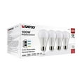 thumbnail image 2 of Satco S11777 100W Equivalent 3CCT-Selectable A19 Traditional LED Light Bulb - pack of 4, 2 of 9