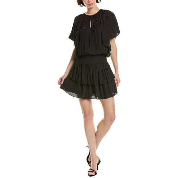 Ramy Brook womens  Rosie Mini Dress, XL, Black