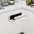 thumbnail image 6 of Yucurem Magnetic Paper Towel Holder for Fridge, Toilet Paper Roll Holder Magnet Towel Rack Wall Mount Organizer for Paper Towels Rolls Bathroom Pantry RV Kitchen Storage (Black), 6 of 8
