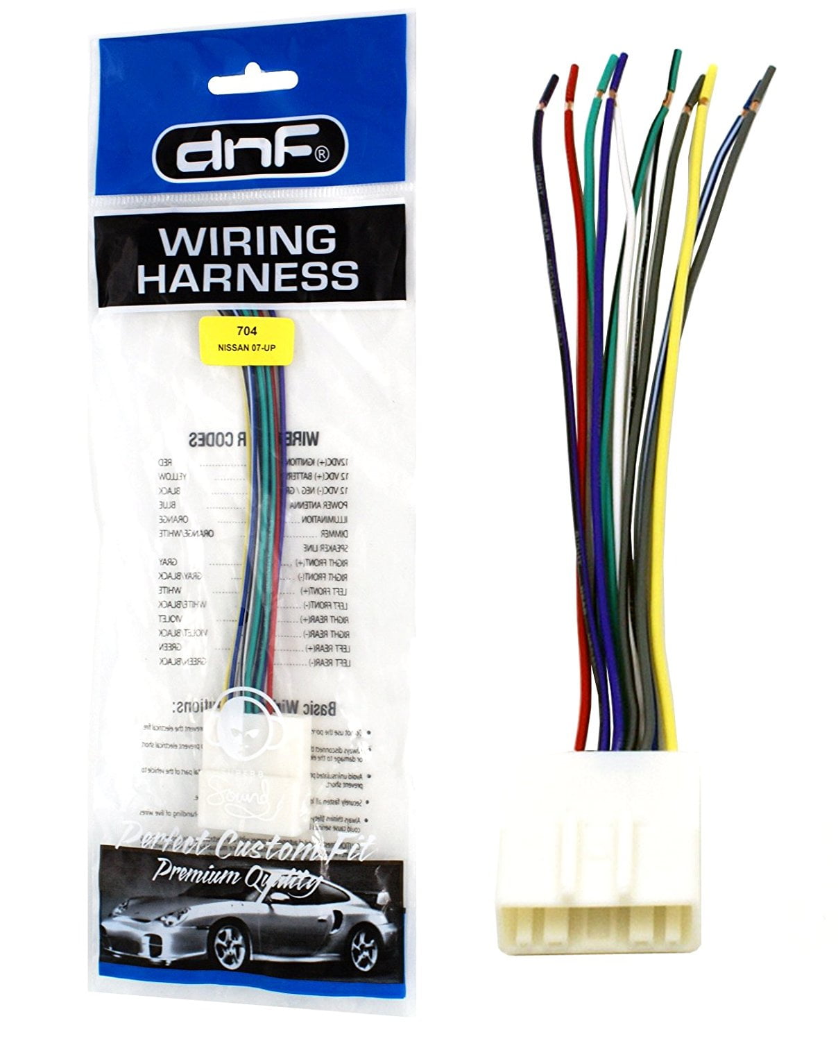 DNF Wiring Harness for Aftermarket Stereos for Select Nissan (07UP
