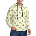 thumbnail image 2 of Naloa Corn Men's Casual Hooded Collar Drawstring Hoodies Pullover Sweatshirts Casual Long Sleeve Shirts-Large, 2 of 7