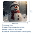 thumbnail image 5 of Snowman Square Gaming Mouse Pad Desk Mat, 8.3x9.8 Inch, Non-Slip Rubber Bottom, Printed, Suitable for Office and Gaming, 5 of 6