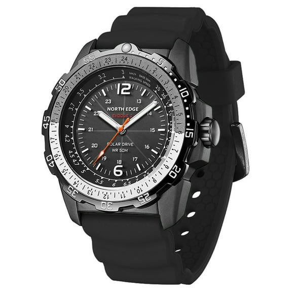 Wristwatches,50m Men's 50m With Watch 50m Powered Watch Men's Watch North Watch Waterproof Function 50mwatch Waterproofwaterproofwatchwatch Solar And Water Waterproof Watch And Water