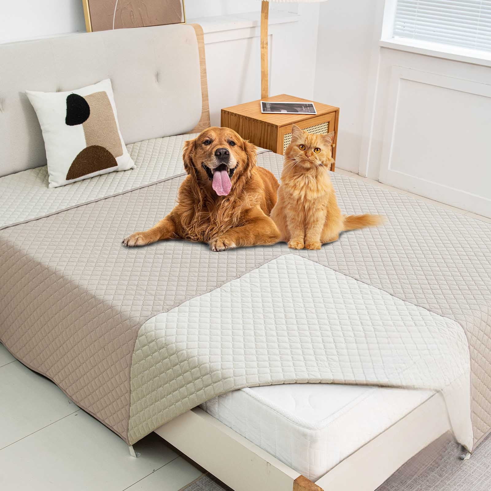 Waterproof Dog Blanket for Couch - Reversible Pet Sofa Cover with Non- Back, Washable Cooling Dog Bed Mat for Furniture, Car & Incontinence Protection for Dogs & Cats