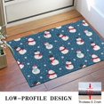 thumbnail image 3 of Blue Christmas Snowman Pattern Door Rugs,Washable Non Slip Door Mats Indoor,Decorative Door Mats,Entry Mat Indoor for Entrance,Bedroom,Kitchen,Bathroom,16"x24", 3 of 6
