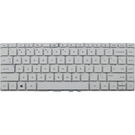 New US White English Keyboard (Without Frame) Replacement for HP Pavilion 14-V 14-v002la 14-v003la 14-v005la 14-v006la 14-v009la 14-v110la 14-v168nr 14-v034tx 14-v053tx 14-v024ca 14-v038ca