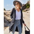 thumbnail image 3 of Vestido con capucha ELESOL, chaqueta tipo sudadera con cremallera larga y cremallera, 3 of 6