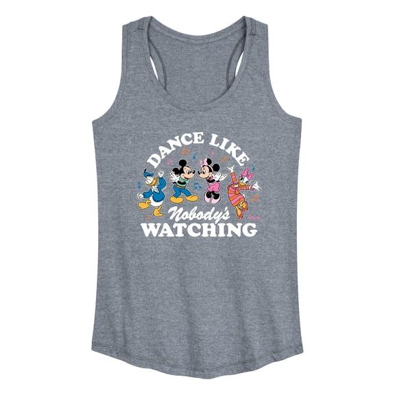 Disney - Mickey & Friends - Donald Duck, Minnie, Mickey, & Daisy - Dance Like Nobody's Watching - Women's Racerback Tank Top
