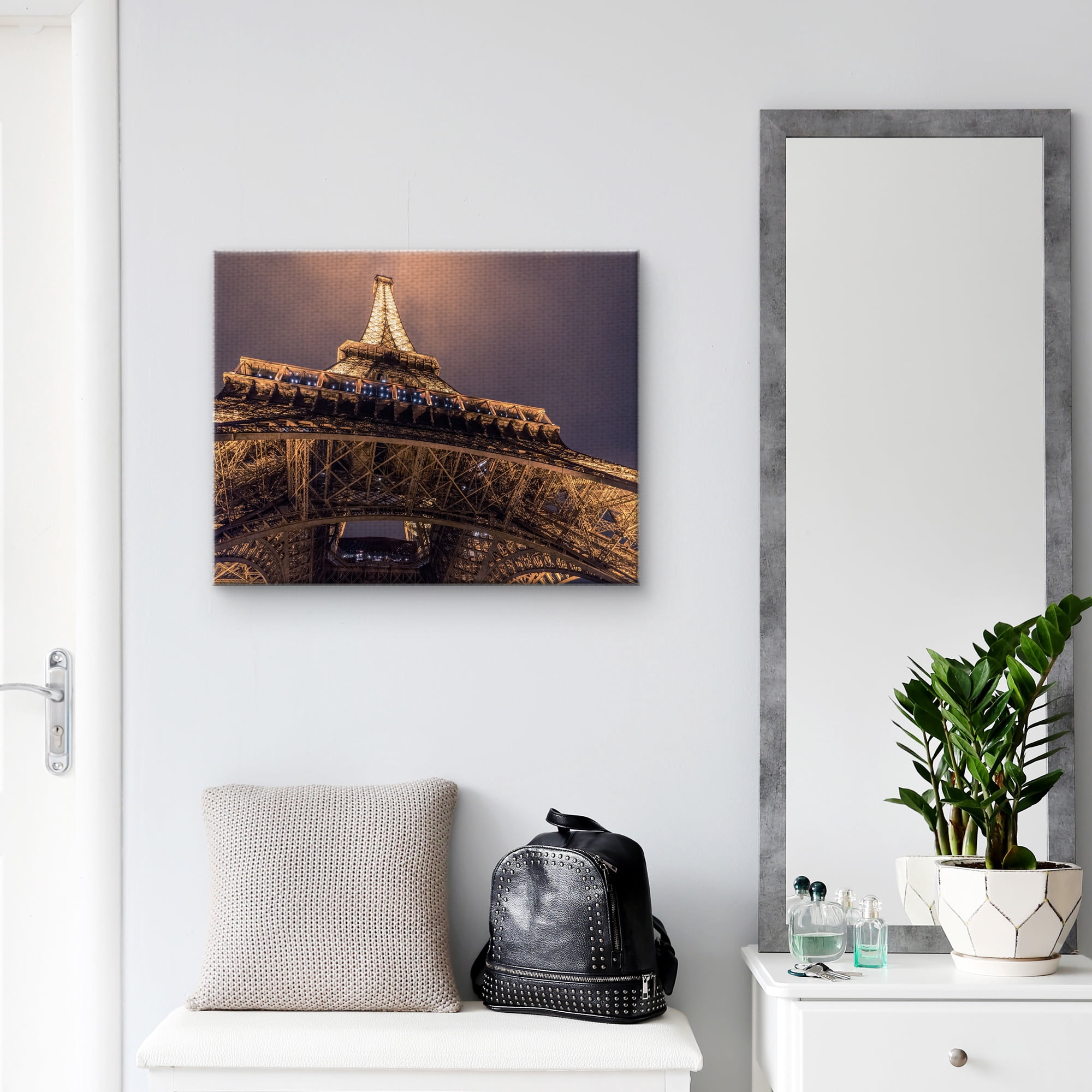 Masterpiece Art Gallery Twilight Eiffel Paris Tower By Chris Coudron Canvas Art Print 22" x 28"