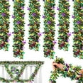 thumbnail image 6 of 1/2PCS MardiGras SwirlsTinsel Garland, Glitter Garland for MardiGras Tree Decorations, Purple Green Gold Metallic Hanging Party Ornaments for Mantle/Ceiling/Stairs/Porch Outdoor Decor, 6 of 8