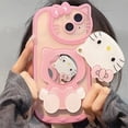 thumbnail image 1 of Sanrio-funda transparente de Hello Kitty para iPhone, carcasa a prueba de golpes con espejo cosmético de dibujos animados, para modelos 14, 13, 11, 12 Pro Max, X, XS, XR, 7, 8 Plus, Y2K Fivean unisex, 1 of 2