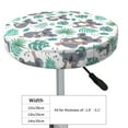 thumbnail image 2 of Tropical Koala Gray Green Round Bar Stool Seat Covers, Elastic Round Chair Cover Stool Seat Slipcover Bar Stool Cushions Round Pad for 12-14 inch, 2 of 5