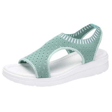 

Wesracia Women Ladies Breathable Comfort Hollow Out Casual Wedges Cloth Shoes Sandals