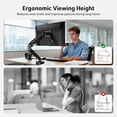 thumbnail image 4 of Acer Single Monitor Mount, Fully Adjustable Monitor Arm Fits 17 to 34 Inch Screens, Gas Spring VESA Mount with C-Clamp & Grommet Base, Computer Desk, 4 of 9
