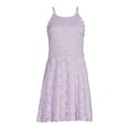 thumbnail image 5 of No Boundaries Juniors' High Neck Lace Dress, Sizes XS-XXXL, 5 of 5