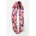 thumbnail image 2 of Bimba Purple Leaves & Peony Floral Pure Silk Printed Head Bandanas Summer Neck Wrap Scarf 40 x 40 Inches, 2 of 6
