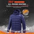 thumbnail image 2 of Chaqueta calefactora para hombre, Parkas cálidas, abrigo táctico, chaleco calefactado, 21 áreas, Invierno, 2 of 5