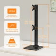 thumbnail image 2 of Single LCD Computer Monitor Standing Desk Stand Mount Riser for to Screen with Swivel Height Adjustable Rotation & mm Vesa Base Stand, 2 of 8
