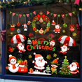 thumbnail image 3 of Xihbxyly Pegatina de Muñeco de Nieve Navideño, Decoración Festiva para Ventanas de Cristal, Diseño Electrostático Reutilizable, Aplicación Versátil para El Hogar y La Oficina, Ideal para Fiestas, 1 J, 3 of 7